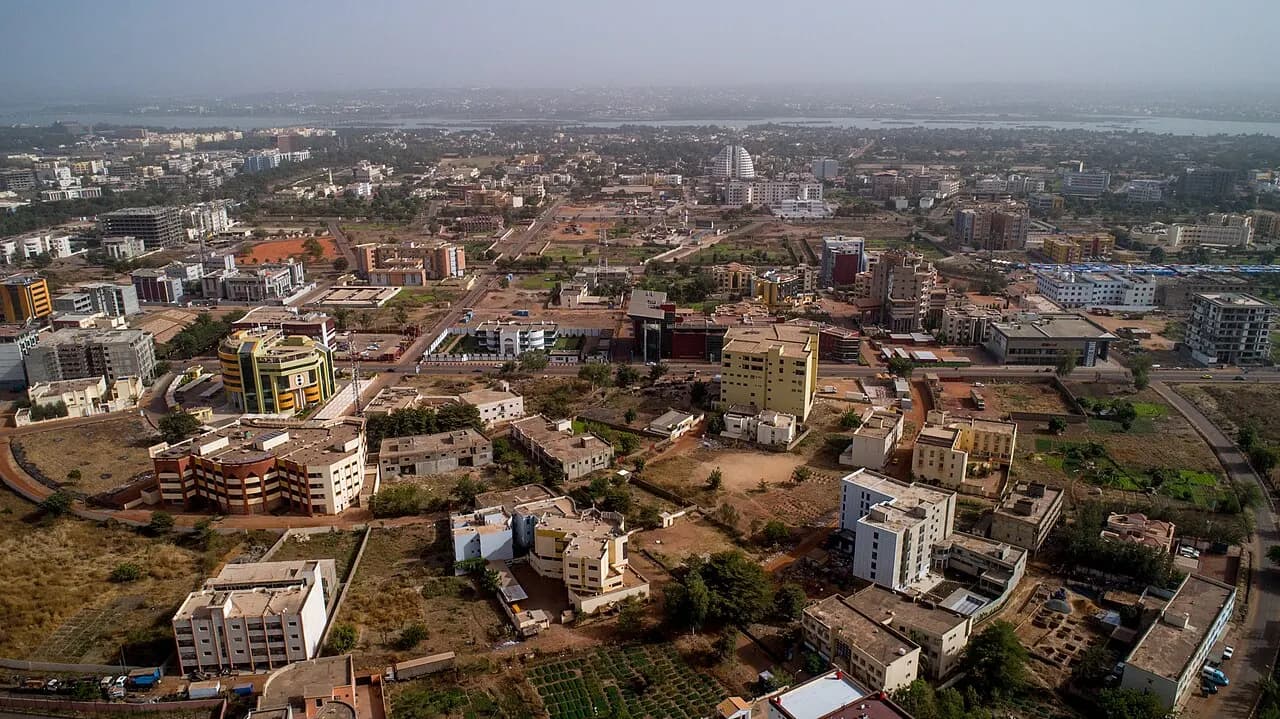 Vue aérienne du quartier ACI 2000 à Bamako